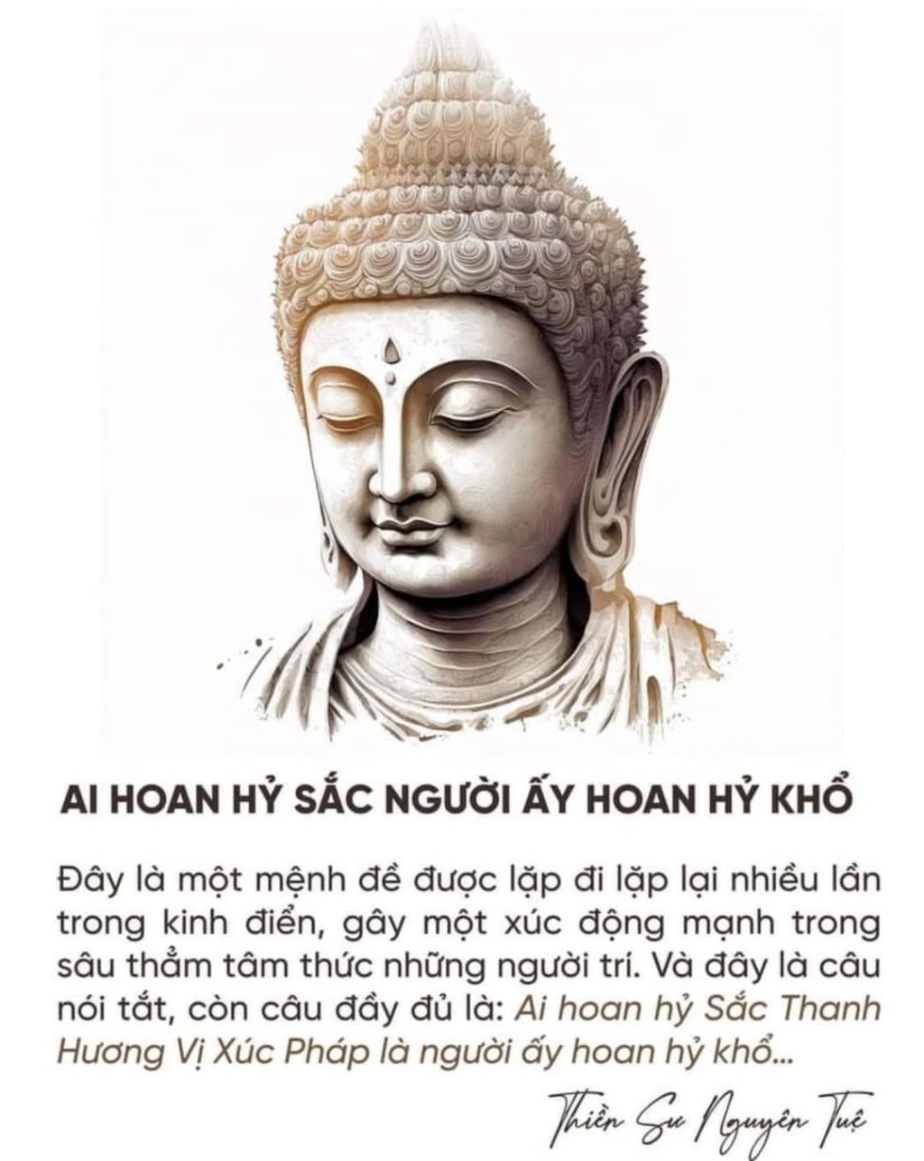 Ai hoan hỷ Sắc người ấy hoan hỷ&nbsp;Khổ