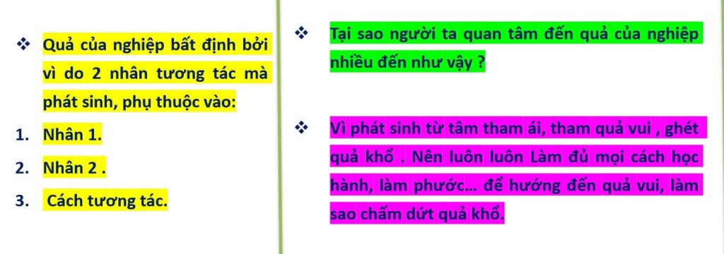 Vì sao người ta quan tâm đến quả của nghiệp nhiều đến như&nbsp;vậy?
